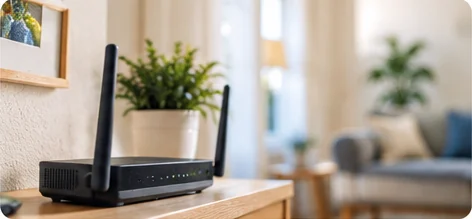 Wi-Fi-router i hemmiljö
